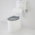 Care 610 Cleanflush® Connector Easy Height SNV Suite w/Backrest & Caravelle Single Flap Seat Anthracite Grey NTH 4Star [191949]