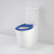 Care 660 Ambulant Cleanflush® Wall Faced Close Coupled Easy Height Back Entry Suite w/Single Flap Seat Sorrento Blue 4Star [191960]