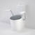 Care 660 Cleanflush Wall Faced CC Easy Height BE Suite w/Armrests & Caravelle Double Flap Seat AG [191961]