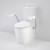 Care 660 Cleanflush® Wall Faced Close Coupled Easy Height Back Entry Suite w/Nurse Call Armrests Left & Caravelle Double Flap Seat AG Grey 4Star [191962]
