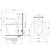 Care 660 Cleanflush® Wall Faced Close Coupled Easy Height Back Entry Suite w/Nurse Call Armrests Right & Caravelle Double Flap Seat Anthracite Grey NTH 4Star [191963]