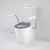 Care 660 Cleanflush Wall Faced CC Easy Height BE Suite w/Nurse Call Armrests Left & Caravelle Single Flap Seat AG [191966]