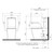 Care 660 Cleanflush® Wall Faced Close Coupled Easy Height Back Entry Suite w/Armrests & Caravelle Double Flap Seat White 4Star [191968]