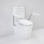 Care 660 Cleanflush Wall Faced CC Easy Height BE Suite with Nurse Call Armrests Right & Caravelle Double Flap Seat White [191970]