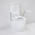 Care 660 Cleanflush Wall Faced CC Easy Height BE Suite with Nurse Call Armrest Right & Caravelle Single Flap Seat White [191973]