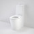 Care 660 Ambulant Cleanflush® Wall Faced Close Coupled Easy Height Back Entry Suite w/Single Flap Seat White 4Star [191974]