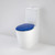 Care 660 Ambulant Cleanflush Easy Height Bottom Inlet Suite with Double Flap Seat Sorrento Blue [191978]