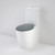 Care 660 Ambulant Cleanflush® Wall Faced Close Coupled Easy Height Bottom Inlet Suite w/Double Flap Seat Anthracite Grey NTH 4Star [191986]