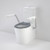 Care 660 Cleanflush Wall Faced CC Easy Height BI Suite with Nurse Call Armrests Left and Caravelle Single Flap Seat AG [191988]