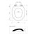 Caravelle Commercial Toilet Seat Single Flap Black [192004]