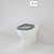 Leda Care Invisi Series II® Wall Faced Suite w/Caravelle Care Single Flap Seat Anthracite Grey NTH 4Star [192035]