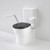 Opal Cleanflush Easy Height Wall Faced Close Coupled Suite with Double Flap Seat Black and Armrest [192081]