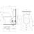 Opal Cleanflush Easy Height Wall Faced Close Coupled Suite with Single Flap Seat and Nurse Call Armrest Left [192092]