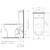 Round Back-to-Wall Close Coupled Toilet Suite Back Entry (High Profile Seat) White 4Star [192289]