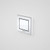 Invisi Series II® Rectangular Single Flush Custom Button Chrome [192455]