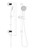 Opal Air Rail Shower 3Star Brushed Nickel [195836]