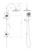Opal Twin Shower 3Star Brushed Bronze [195851]