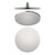 Air Shower Head/Rose Only 230mm Round 3Star Brushed Nickel [195854]