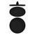 Opal Shower Head 250mm Round 3Star Matte Black [195861]