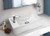 Quado Compact Wall Basin 400 x 230 Left Hand Pop Up 1 Tap Hole [198366]
