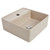 Venezia Square Counter Top Basin 350 x 350 1 Tap Hole Sand with Chrome Pop-Up [198372]