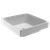 Gemelli Square Semi-Inset Basin with Pop-Up Plug & Waste 400mm x 400mm 3 Tap Holes [198816]