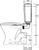 Windsor Link Toilet Suite P trap with Plastic Cistern 4Star White [198638]