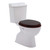 Colonial II Close Coupled Toilet Suite S Trap with Mahogany Seat 4Star [198642]