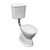 Colonial Feature Toilet Suite S Trap with White Seat 4Star [198670]