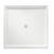 Flinders Polymarble Shower Base 820mm x 820mm Centre Outlet White 3-Sided White [053563]