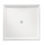 Flinders Polymarble Shower Base 820mm x 820mm Centre Outlet White 3-Sided White [053563]