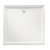 Flinders Polymarble Shower Base 820mm x 820mm Rear Outlet White 3-Sided White [053573]