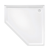 Flinders Polymarble Shower Base Neo Corner 1000mm x 1000mm Rear Outlet White [053615]