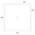Flinders Polymarble Base Shower 900mm x 900mm Centre Outlet Double Entry White [053640]