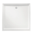 Flinders Polymarble Shower Base 1000mm x1000mm Rear Outlet Left Hand Return White [118526]