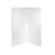 Standard Shower Wall 2-Sided 1500mm x 900mm x 2000mm High White [121022]