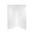 Standard Shower Wall 2-Sided 1500mm x 900mm x 2000mm High White [121022]