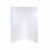 Standard Shower Wall 900mm x 1220mm x 900mm White 3-Sided (Suits Flinders Smc Only) [133866]