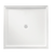 Flinders Polymarble Shower Base 820mm x 820mm Centre Outlet Double-Entry White [133853]