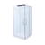 Daintree Square Shower Screen Corner Front & Return 1000mm x 1000mm Chrome [133893]