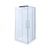 Daintree Square Shower Screen Corner Front & Return 900mm x 900mm Chrome [133894]