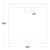 Flinders New Polymarble Shower Base 900mm x 900mm, Square Rear Outlet, 2 Tiling Beads Right Hand Return White [181388]