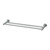 Radii Round Plate Towel Rail Double 600mm Stainless Steel [199300]