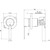 Lexi MKII Wall Bath or Shower Mixer Brushed Nickel [199175]