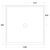 Flinders Polymarble Shower Base 1220mm x 900mm Centre Outlet 3-Sided White [030108]