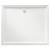 Flinders Polymarble Shower Base 820mm x 760mm Rear Outlet 3-Sided White [053547]