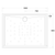 Base Shower Evo Polymarble White 1500mm x 900mm Rear Outlet Anti Slip [010235]