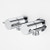 Luna Lever Washing Machine Tap Set Chrome (Pair) [156329]