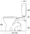 Mode Link Toilet Suite P Trap with Plastc Cistern 4Star White [201247]