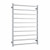 Thermogroup Thermorail Straight Square Heated Towel Ladder 153W 10 Bar 800 x 1160mm Polished Stainless Steel [141900]
